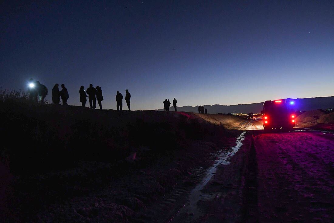 El lugar donde aparecieron los hermanos muertos. José Gutiérrez/Los Andes 