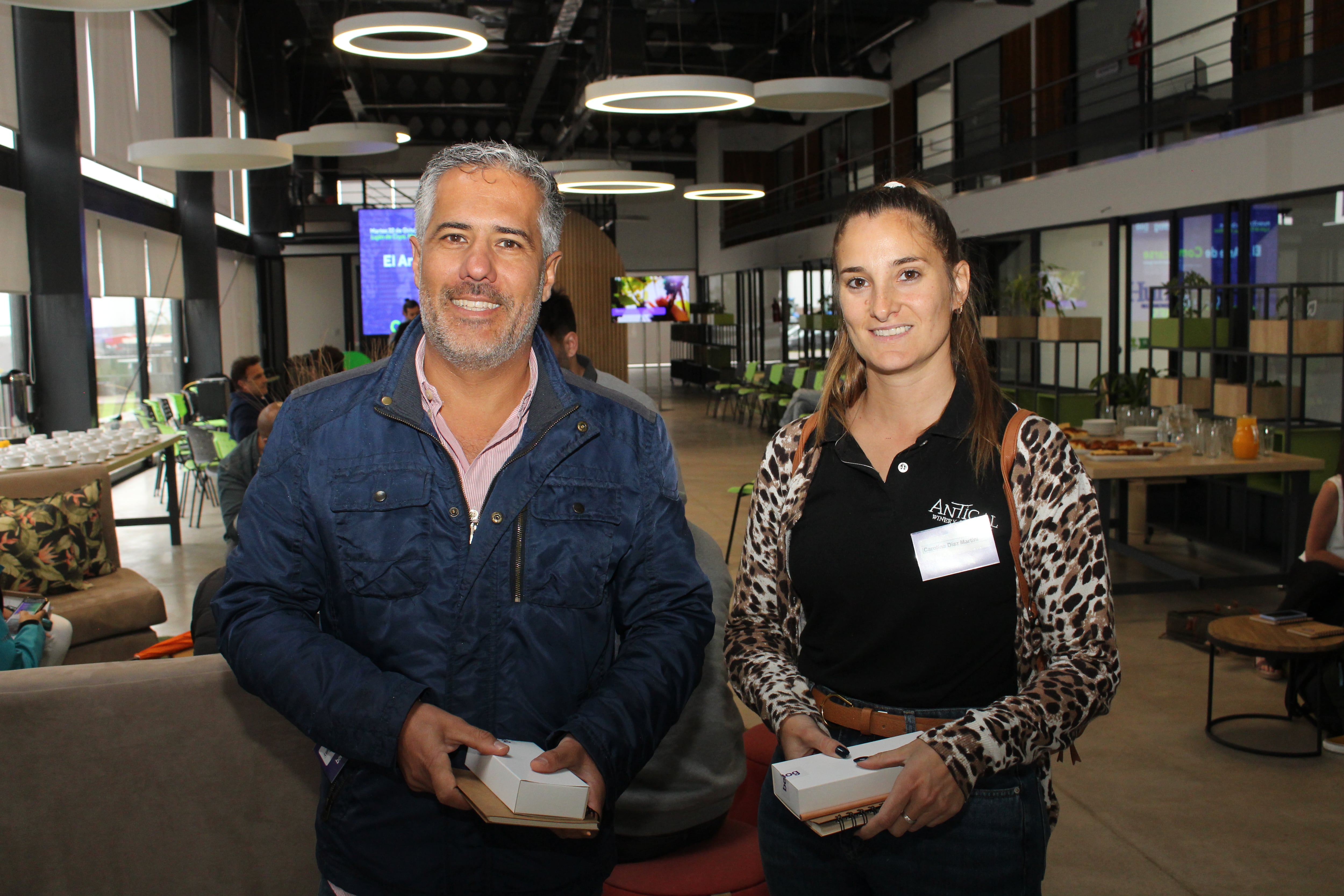 Luis Daniele y Carolina Díaz