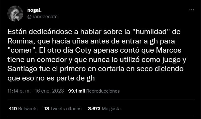 Voces a favor y en contra de Romina y su verdadera situación económica