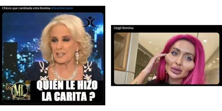 Los memes que le hicieron a Romina Uhrig por sus retoques.