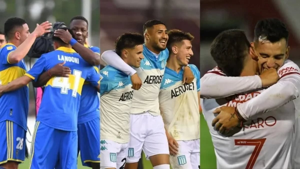 Boca, Racing y Huracán pelean por el título