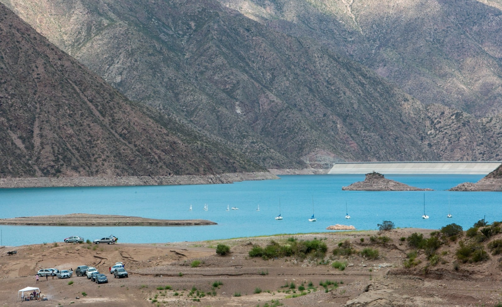 Parador N° 1 de la Costa Sur del Dique Potrerillos. Foto: Los Andes