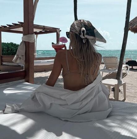 Cande Ruggeri, en Tulum.