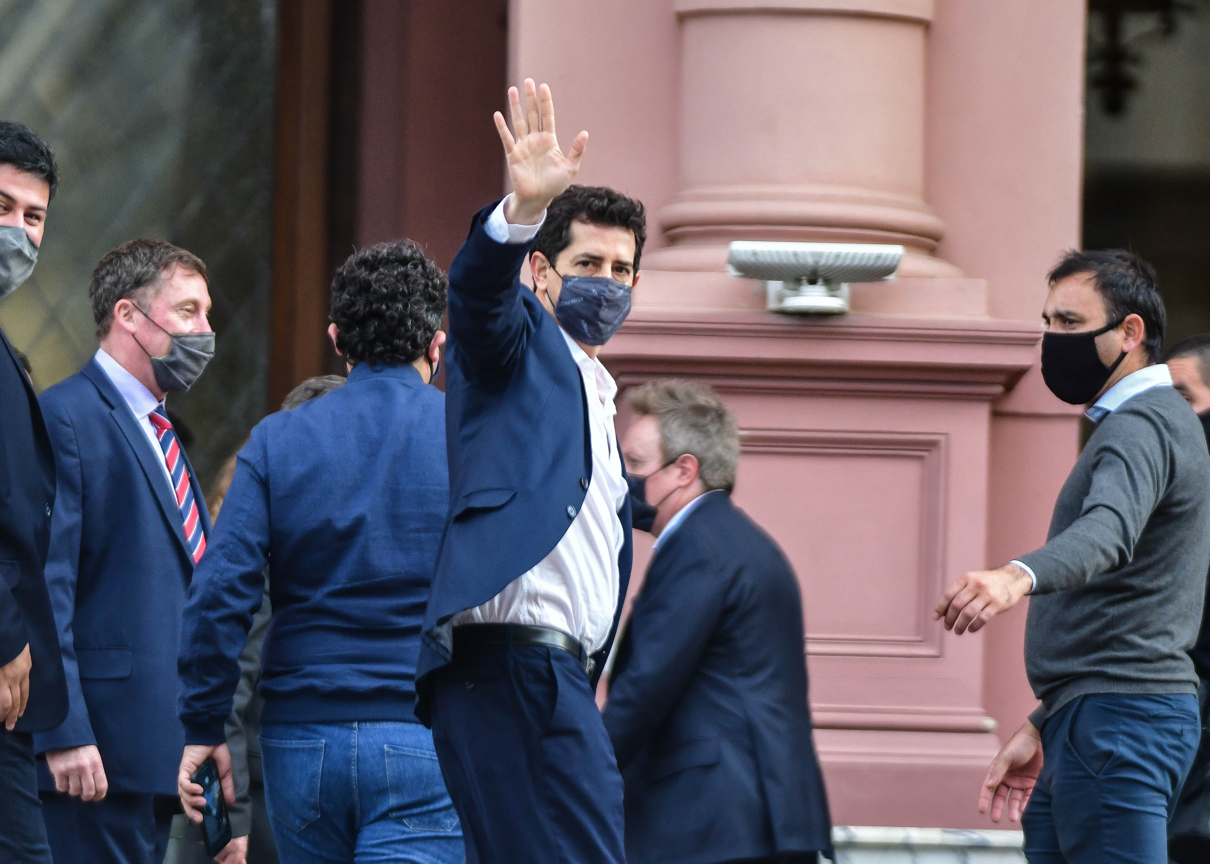 Eduardo Wado De Pedro en Casa Rosada.