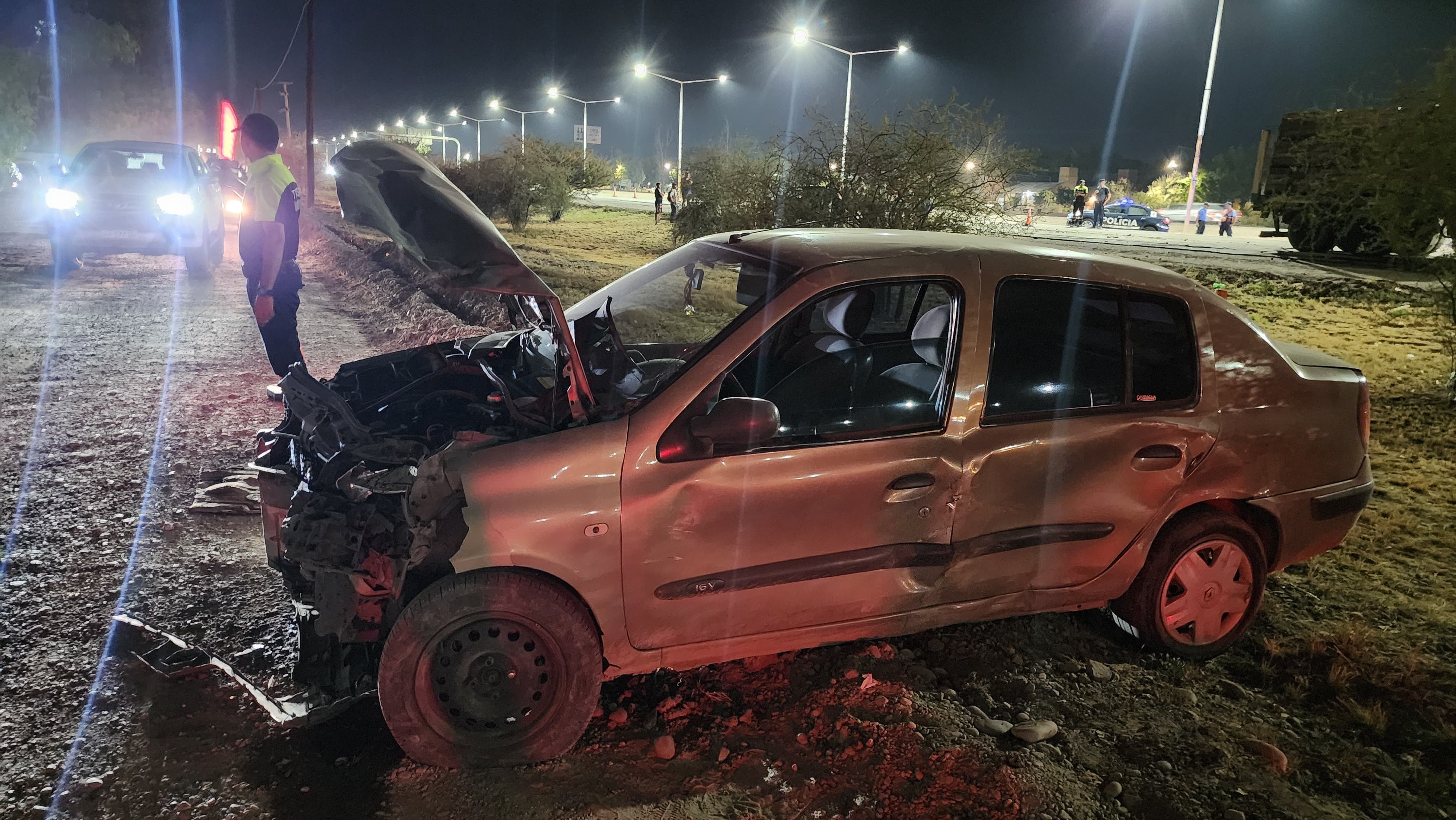 Violento choque en Luján de Cuyo. Foto: Los Andes