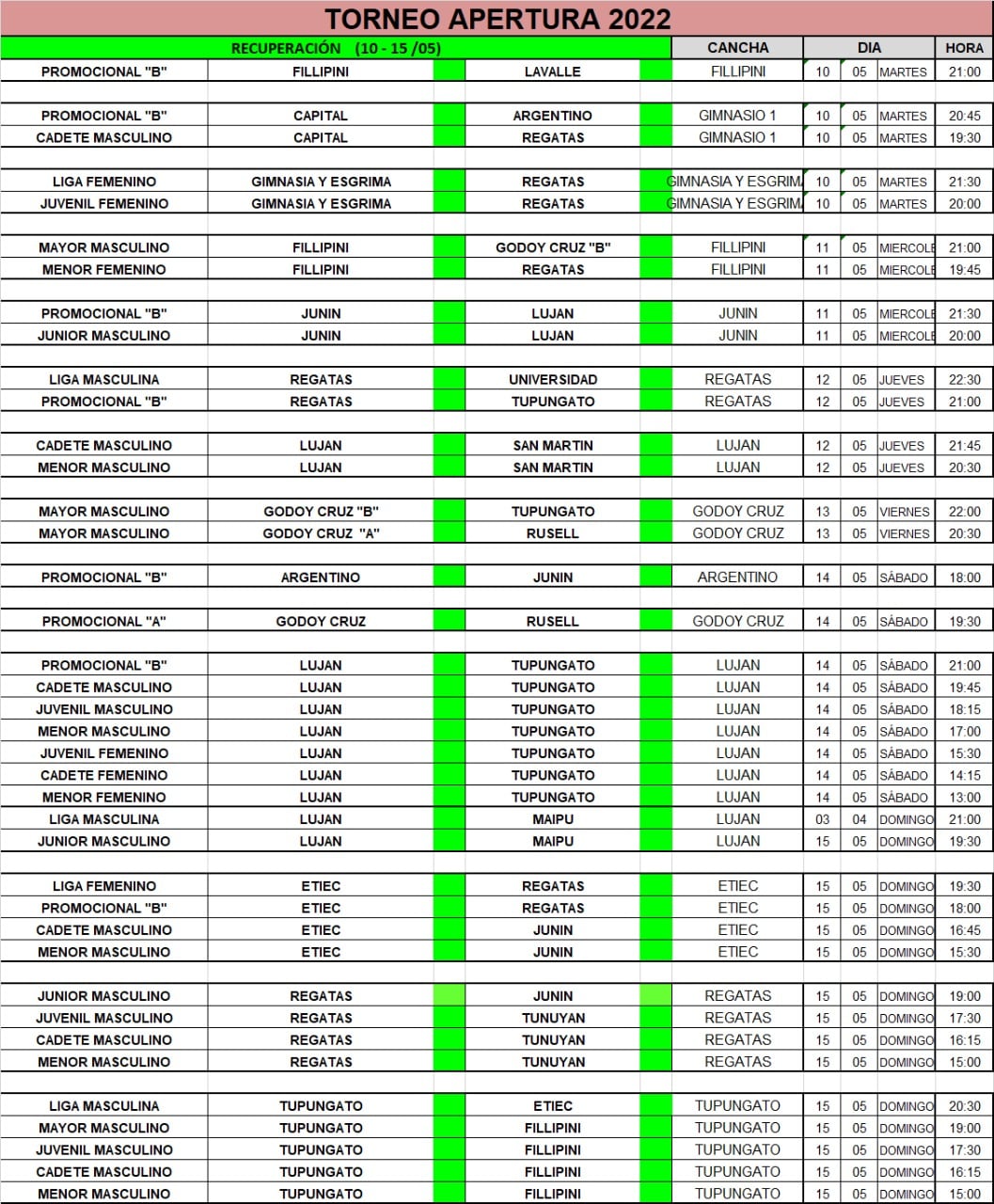 Programa de partidos- Amebal