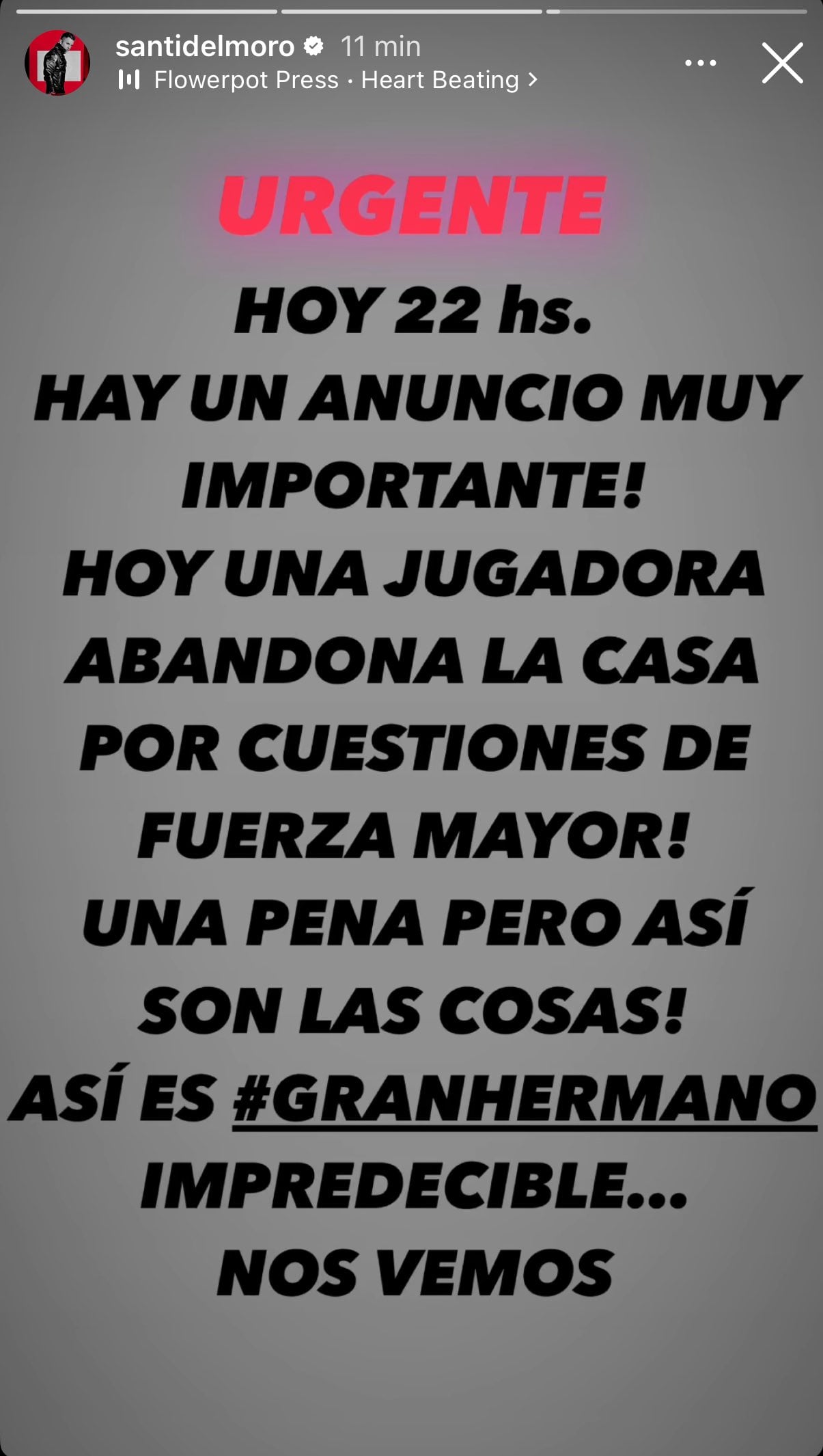 Una jugadora abandona la casa de Gran Hermano.