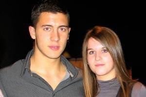 Eden Hazard y Natacha Van Honaker