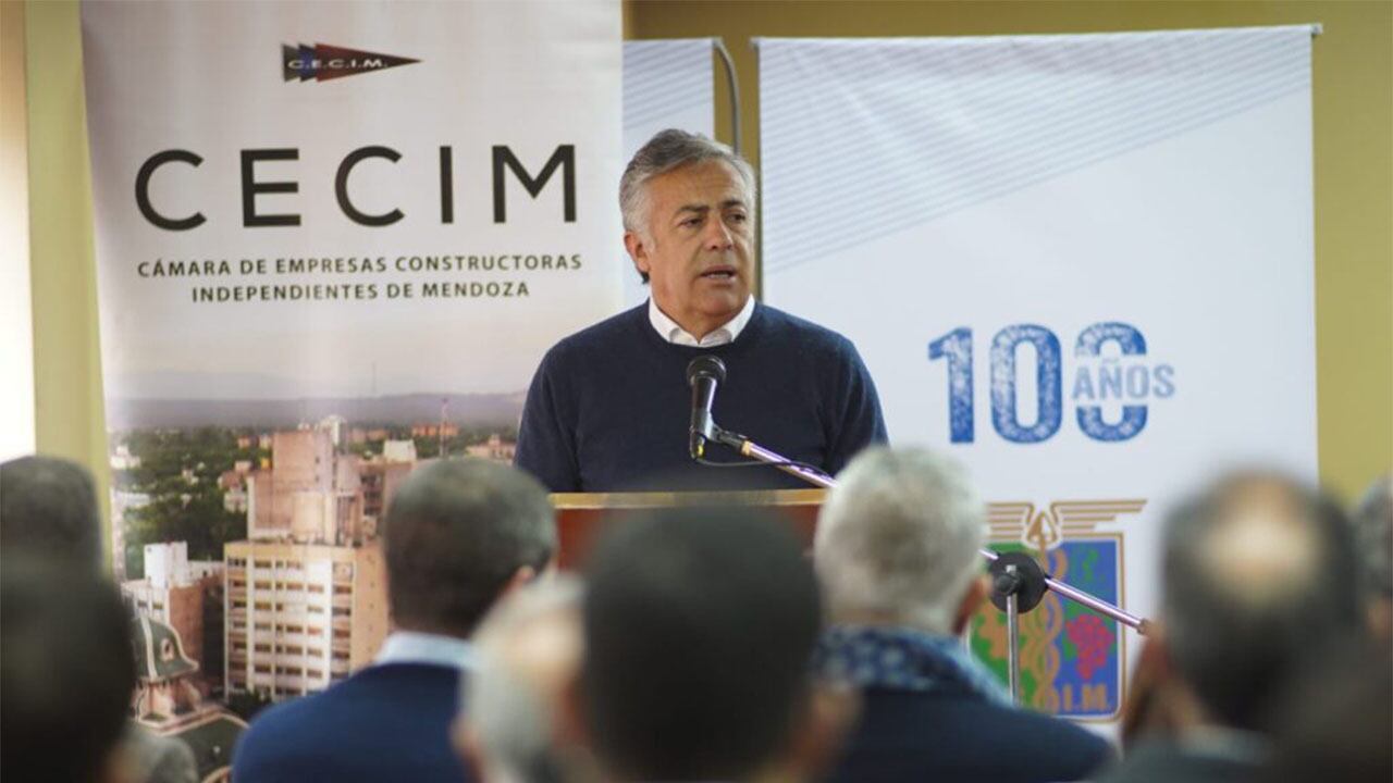 Cornejo quiere destinar parte de los 1.023 millones de dólares de Portezuelo en obras hídricas vinculadas a la agroindustria