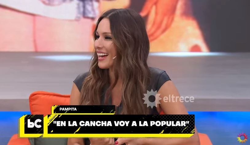 Pampita habló de su pasión por ir a la cancha a ver a su equipo.