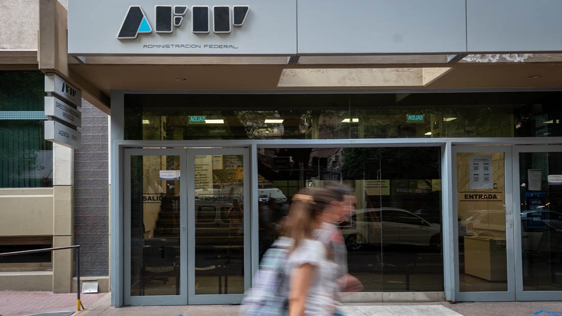 Frente de la Administración Federal de Ingresos Públicos - AFIP Delegación Mendoza  - Foto: Archivo / Los Andes 