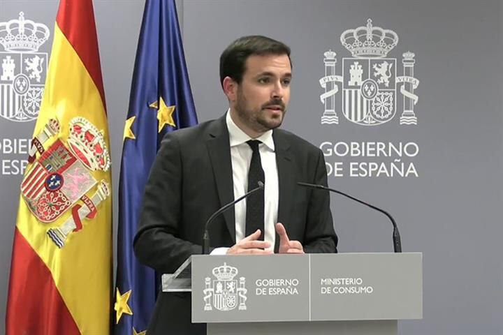 El ministro de Consumo, Alberto Garzón - Gentileza