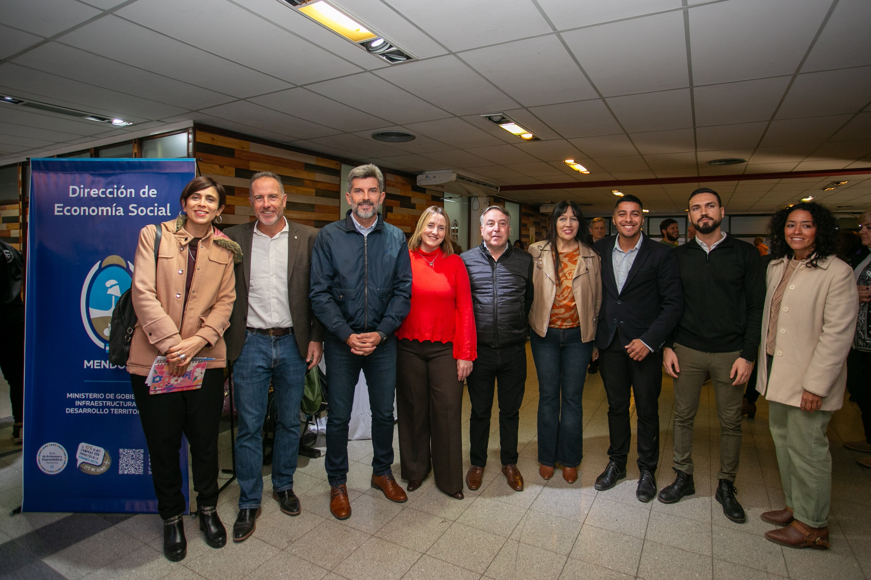 Ulpiano Suarez participó de la apertura del Encuentro Textil de la Economía Social.