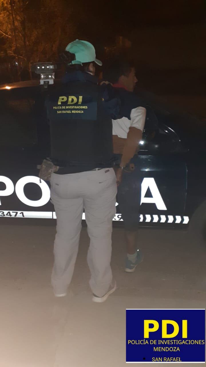 Jonathan Fuentes Pavez fue detenido en el Sur provinicial. Gentileza Ministerio de Seguridad