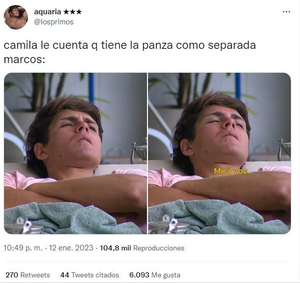 Los memes de Camila y Marcos