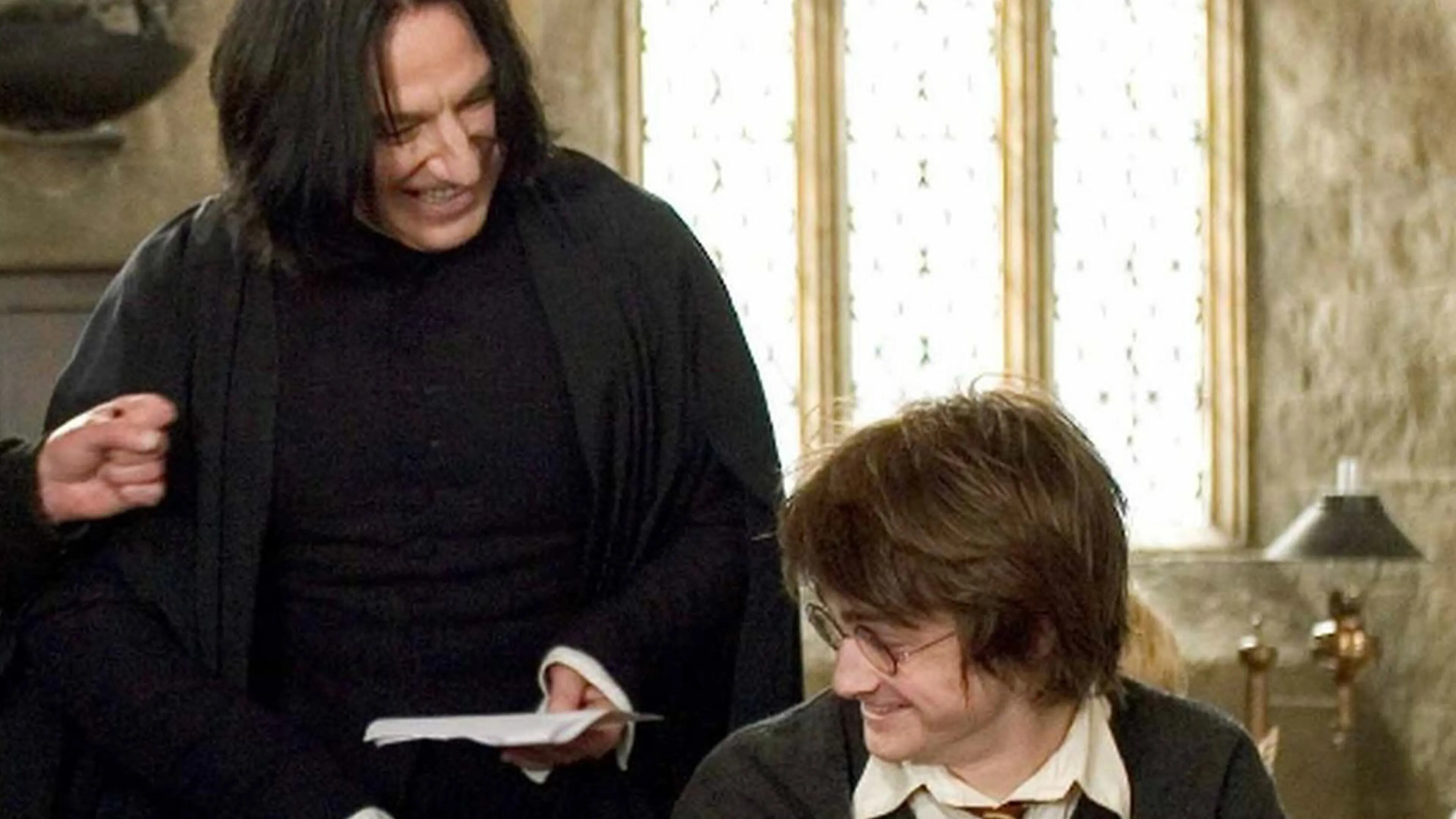 Alan Rickman y Daniel Radcliffe. / Archivo