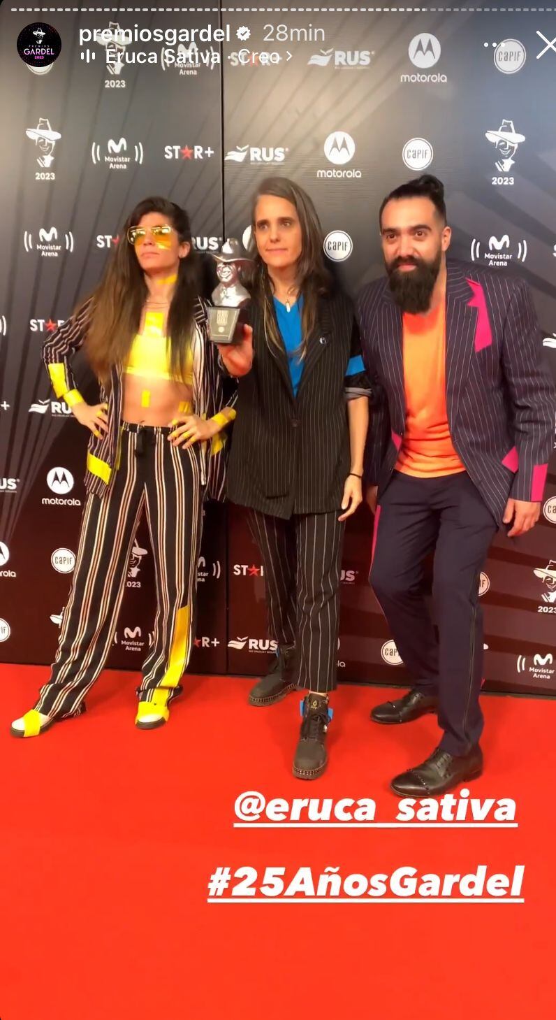 La alfombra roja de los Premios Gardel 2023.