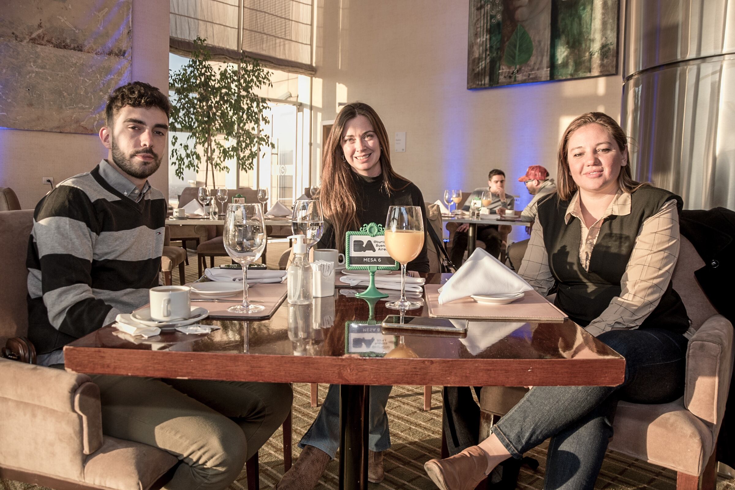 Nicolás Nieto, Estefania Cadoni y Carla Nuñez.