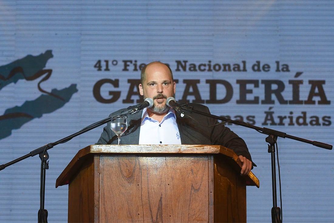 41° Fiesta Nacional de la Ganadería de Zonas Áridas en General Alvear
Jorge Noguerol, presidente de la Cámara de Comercio, Industria, Agricultura y Ganadería de General Alvear
Foto: Ignacio Blanco / Los Andes