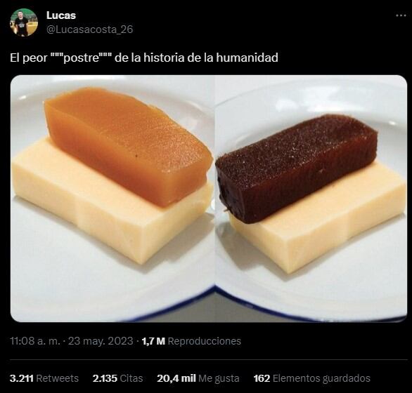 El peor "postre" de la historia de la humanidad. 