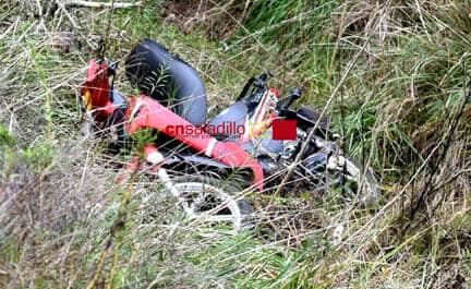 La policía encontró la moto del prófugo. Foto: CN Saladillo