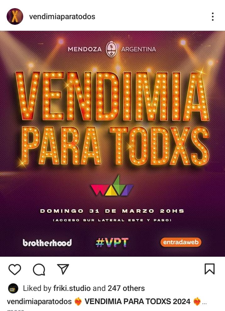 Vendimia para Todos 2024 - Instagram