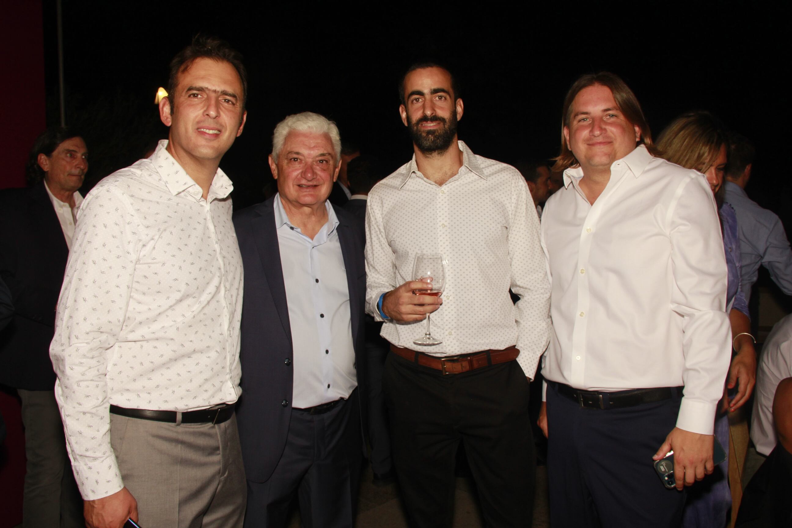 René Villegas, Alfredo Panella, Víctor Fayad y Gastón Corral