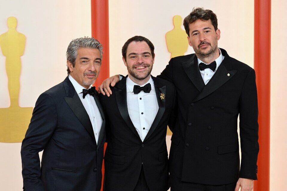 El equipo de Argentina, 1985 en los Premios Oscar.