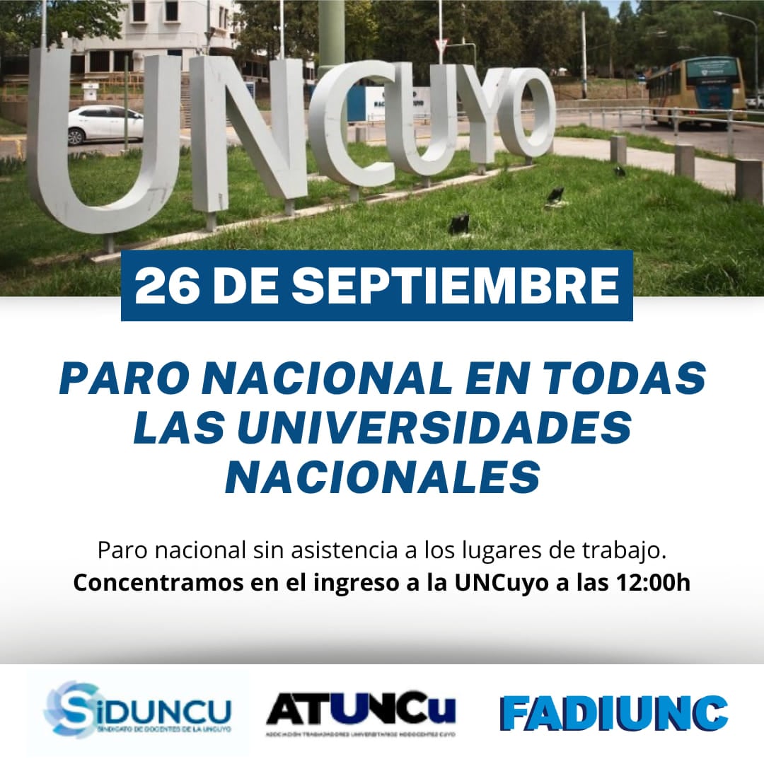 Paro UNCuyo