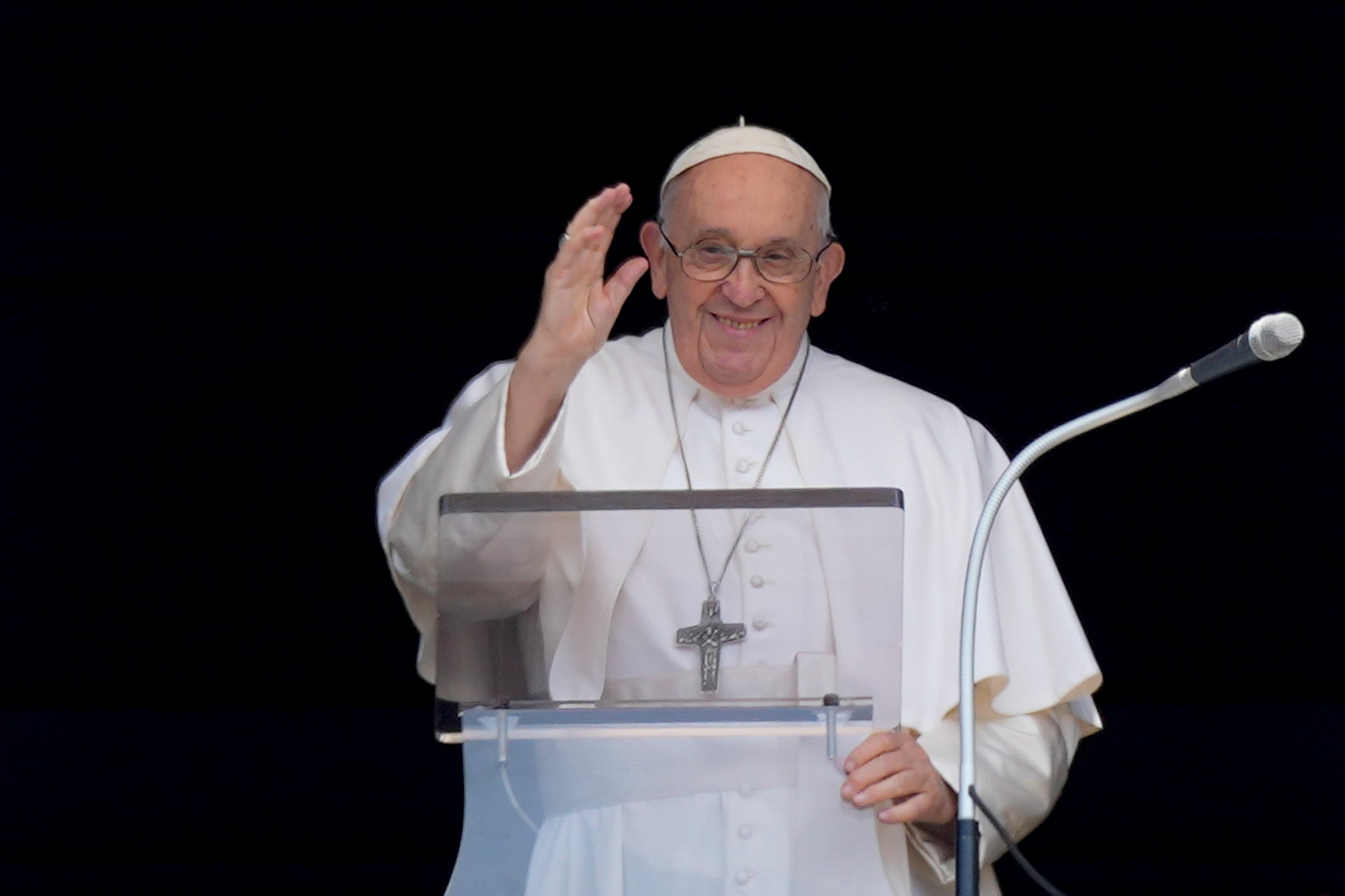 El papa Francisco en la Plaza de San Pedro en la Ciudad de Vaticano 