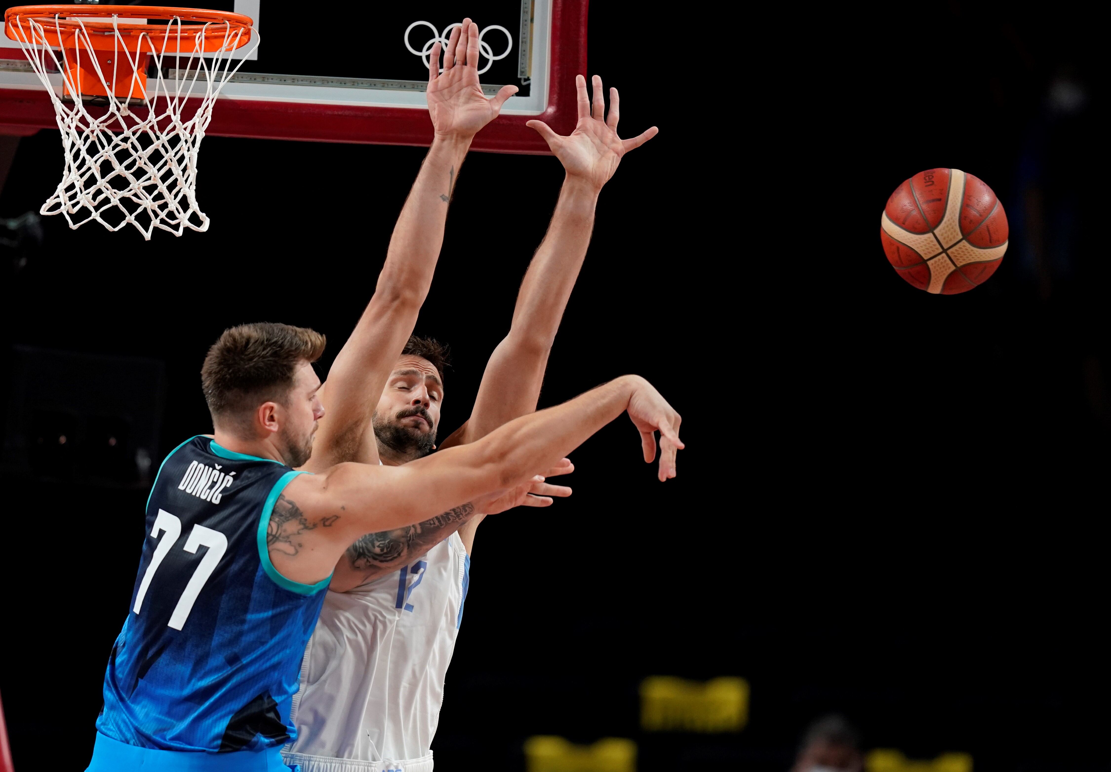 Luka Doncic, la gran estrella del partido Eslovenia-Argentina / 