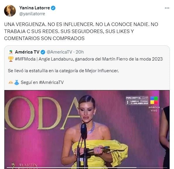 Yanina Latorre no se guardó nada.