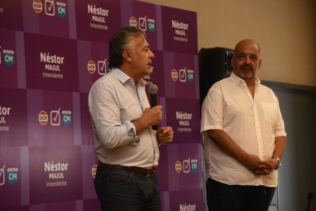 Alfredo Cornejo y Néstor Majul. Maipú.