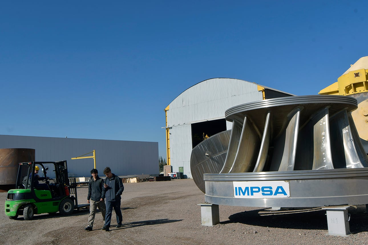 Empresa IMPSA Industria Metalurgica Pescarmona. Foto: Archivo Los Andes.