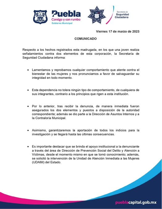 La dependencia detalló que los dos hombres fueron aprehendidos y puestos a disposición de la autoridad correspondiente. Gentileza: Aristegui Noticias.