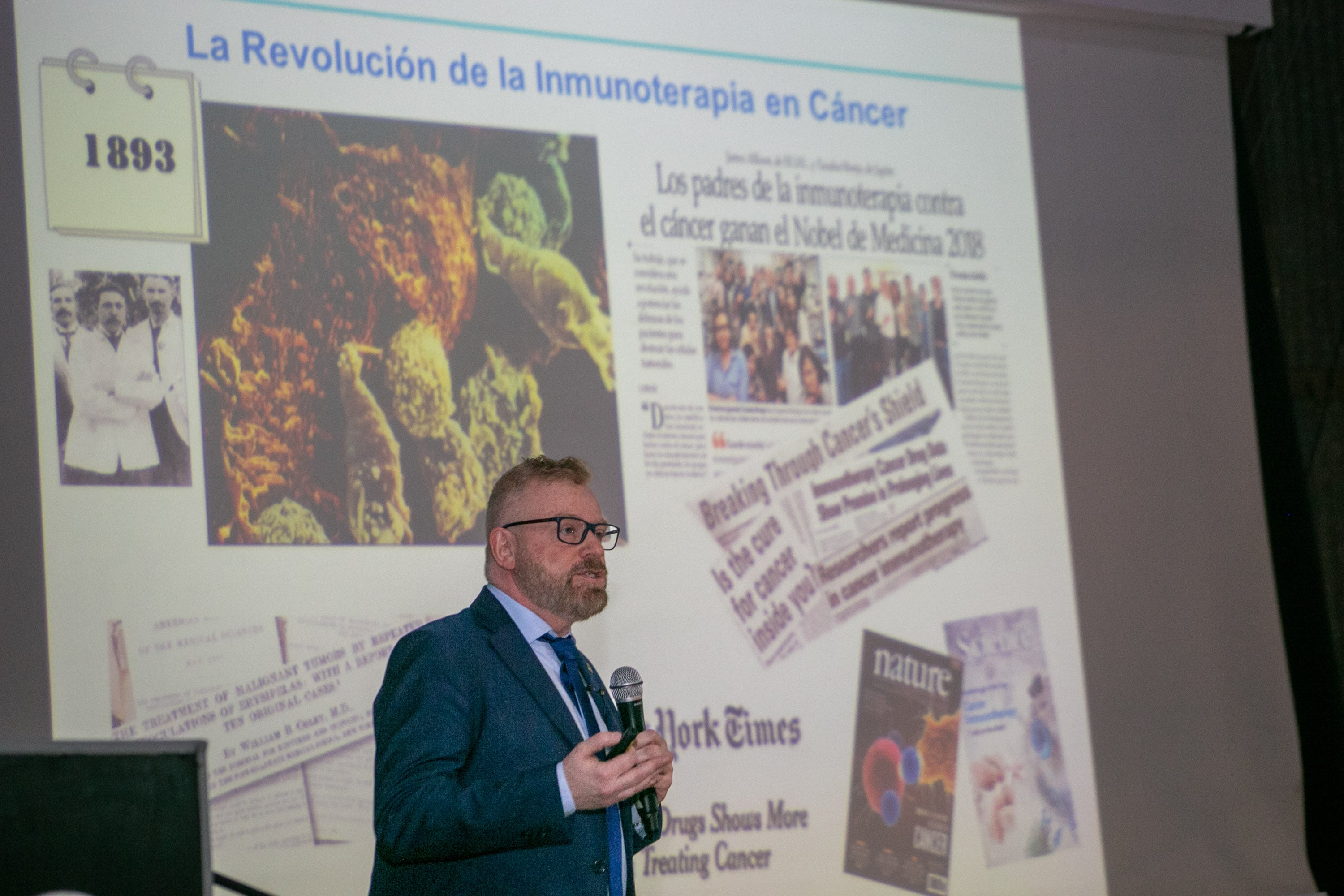 El doctor Gabriel Rabinovich en el acto de la Universidad Nacional de Cuyo.
Foto: Hernán Quiroga / Prensa UNCuyo.