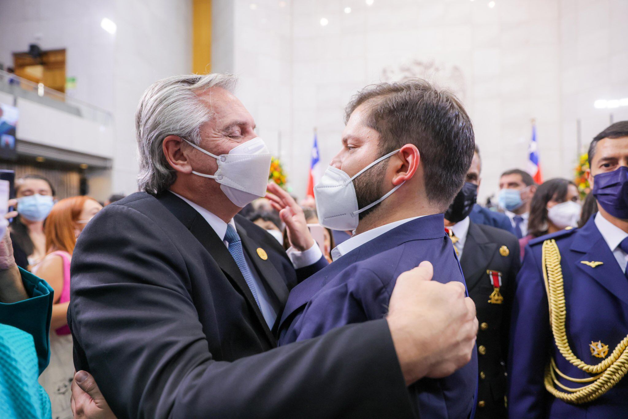 Alberto Fernández y Gabriel Boric