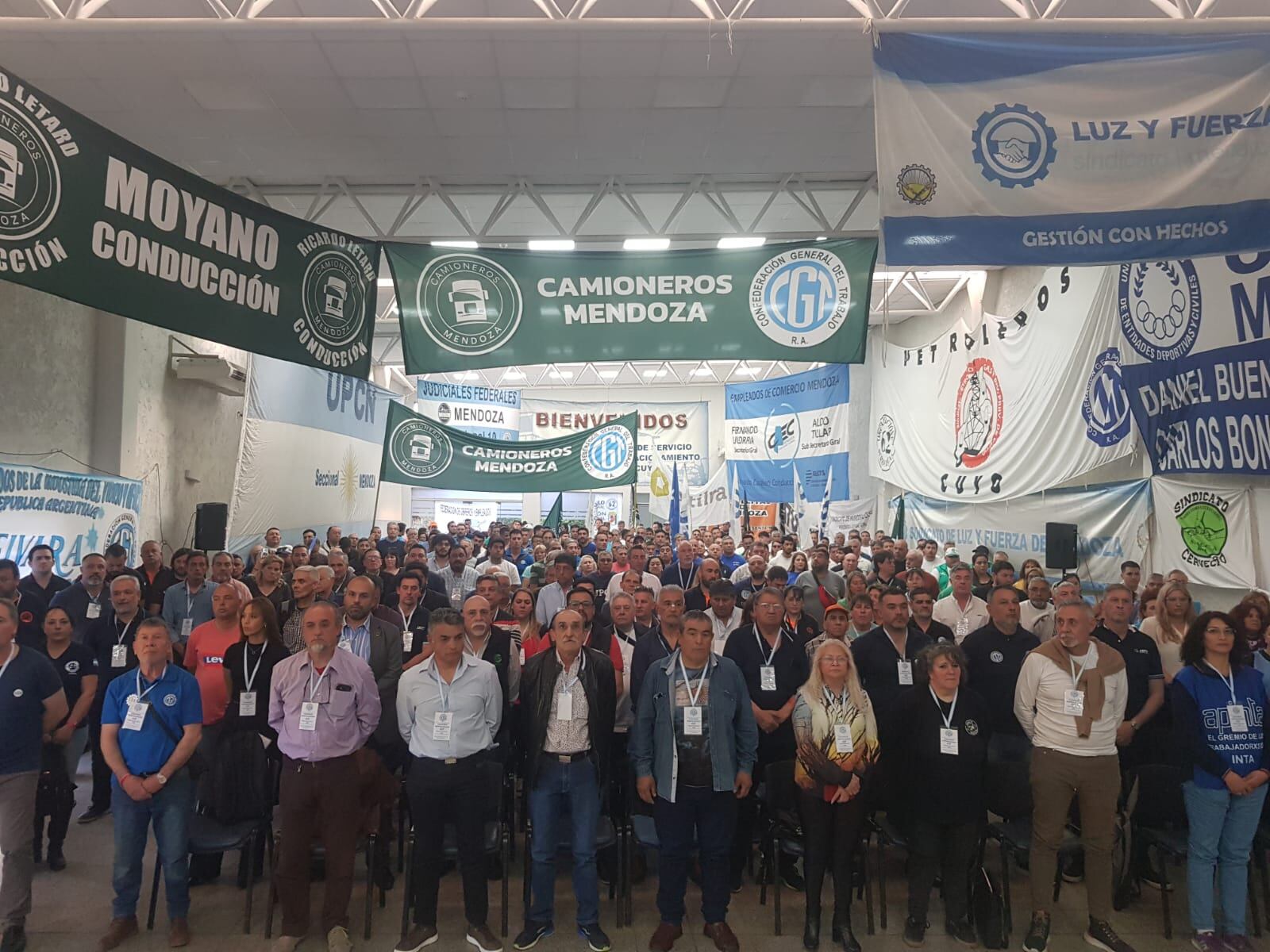 Acto de la CGT Mendoza para elegir autoridades.