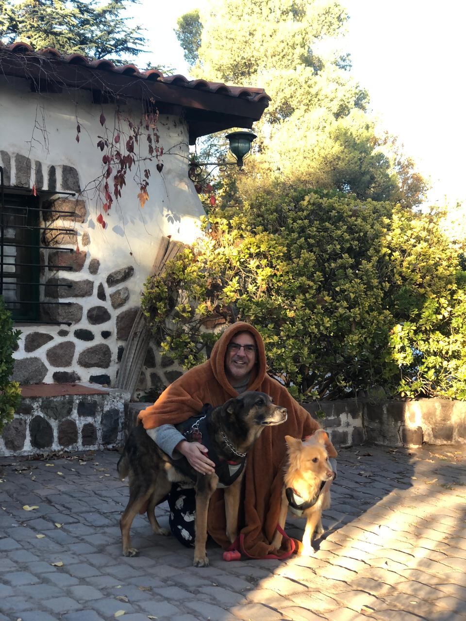 Chiqui y Foxy se hospedaron en la casona de Adriano en Vistalba. | Foto: gentileza