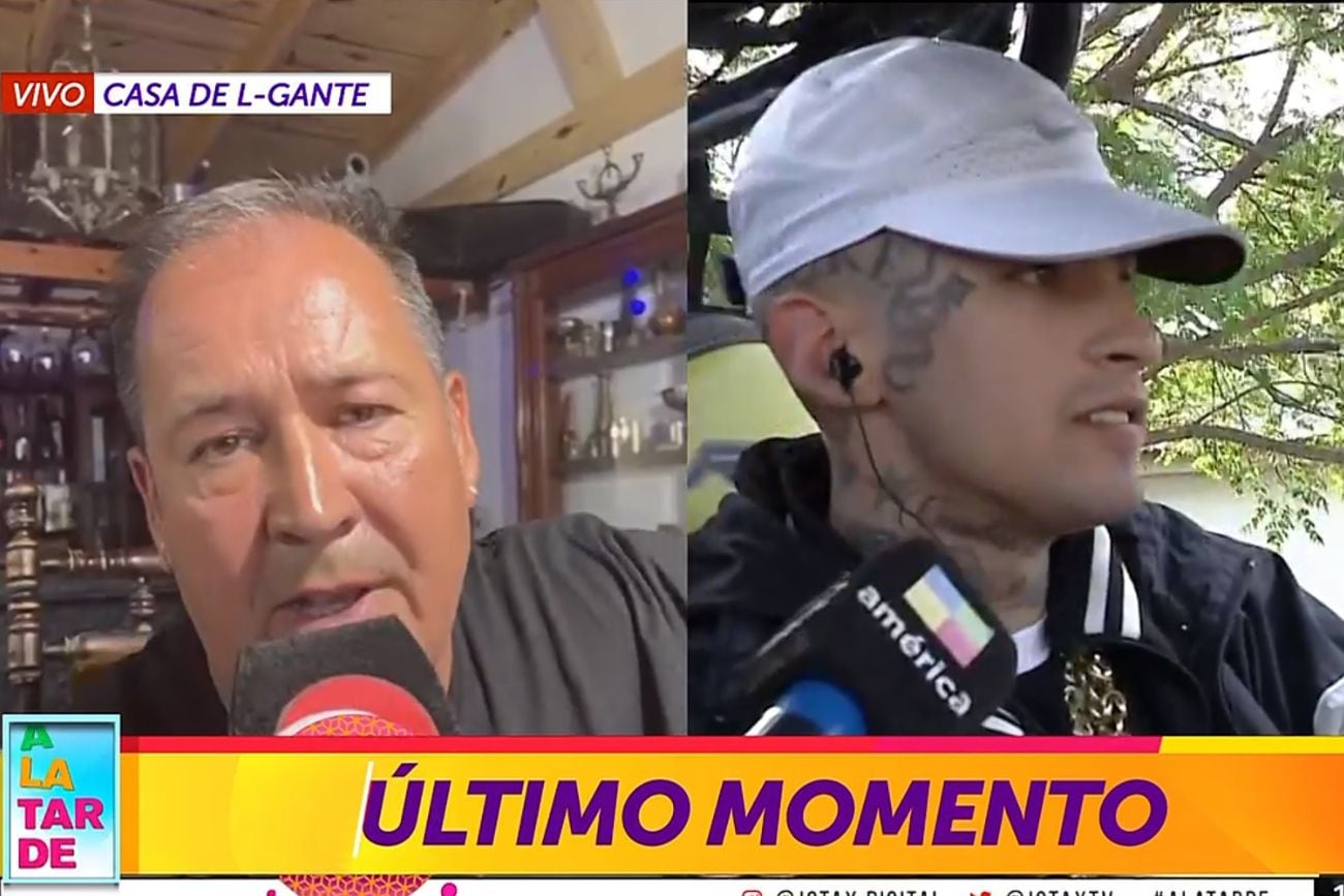 Duro cruce entre L-Gante y su papá en televisión.