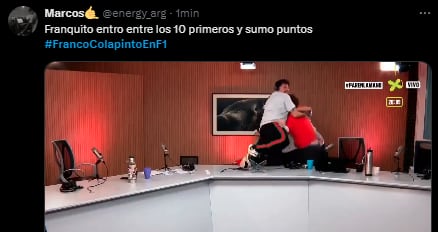 Los mejores memes de la carrera de Franco Colapinto en Bakú.