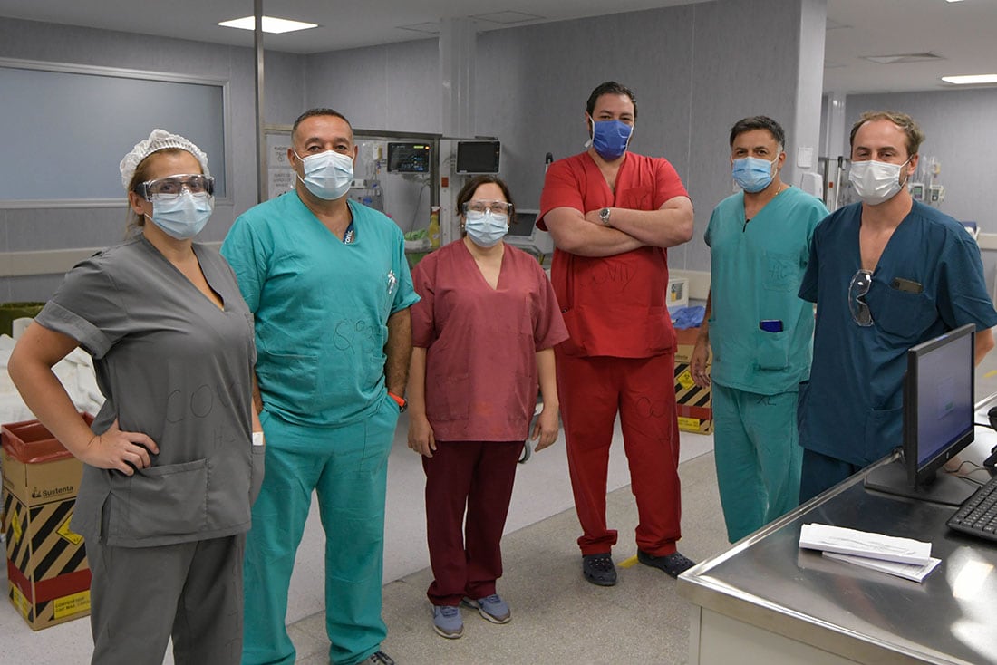 Nueva Unidad de Terapia Intensiva en el Hospital Central. Pacientes con Covid-19 positivo están internados en esa UTI