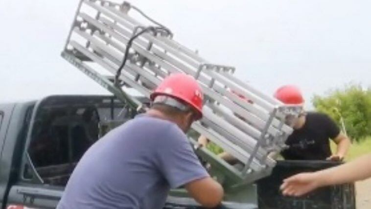 China lanza cohetes con químicos al cielo en un proceso conocido como “siembra de nubes”. Foto: Web.