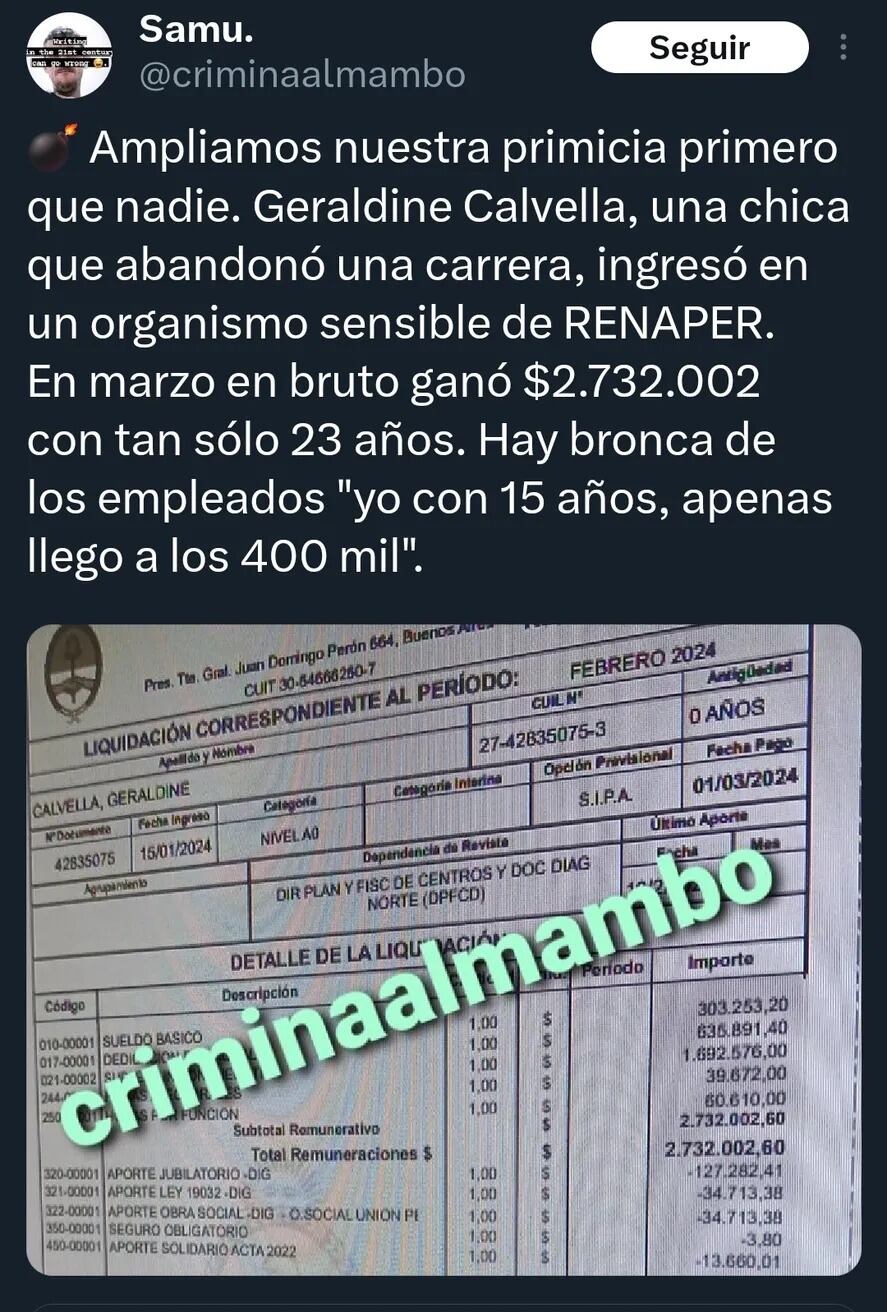 Esto se sabe de la nueva funcionaria de Javier Milei.