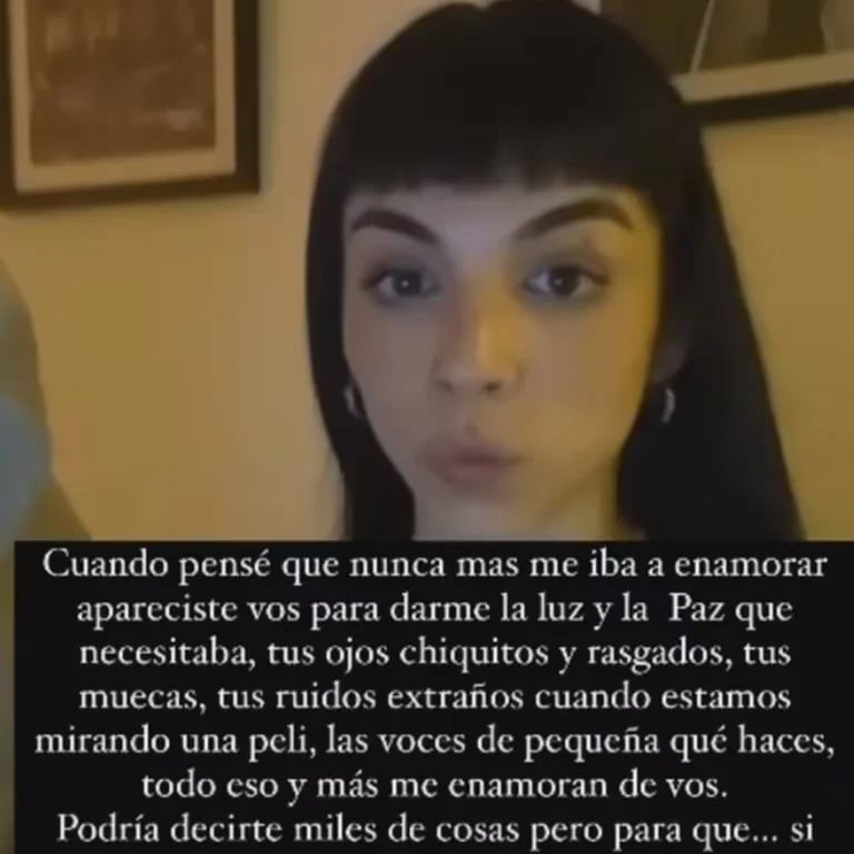 El influencer presentó a su novia.