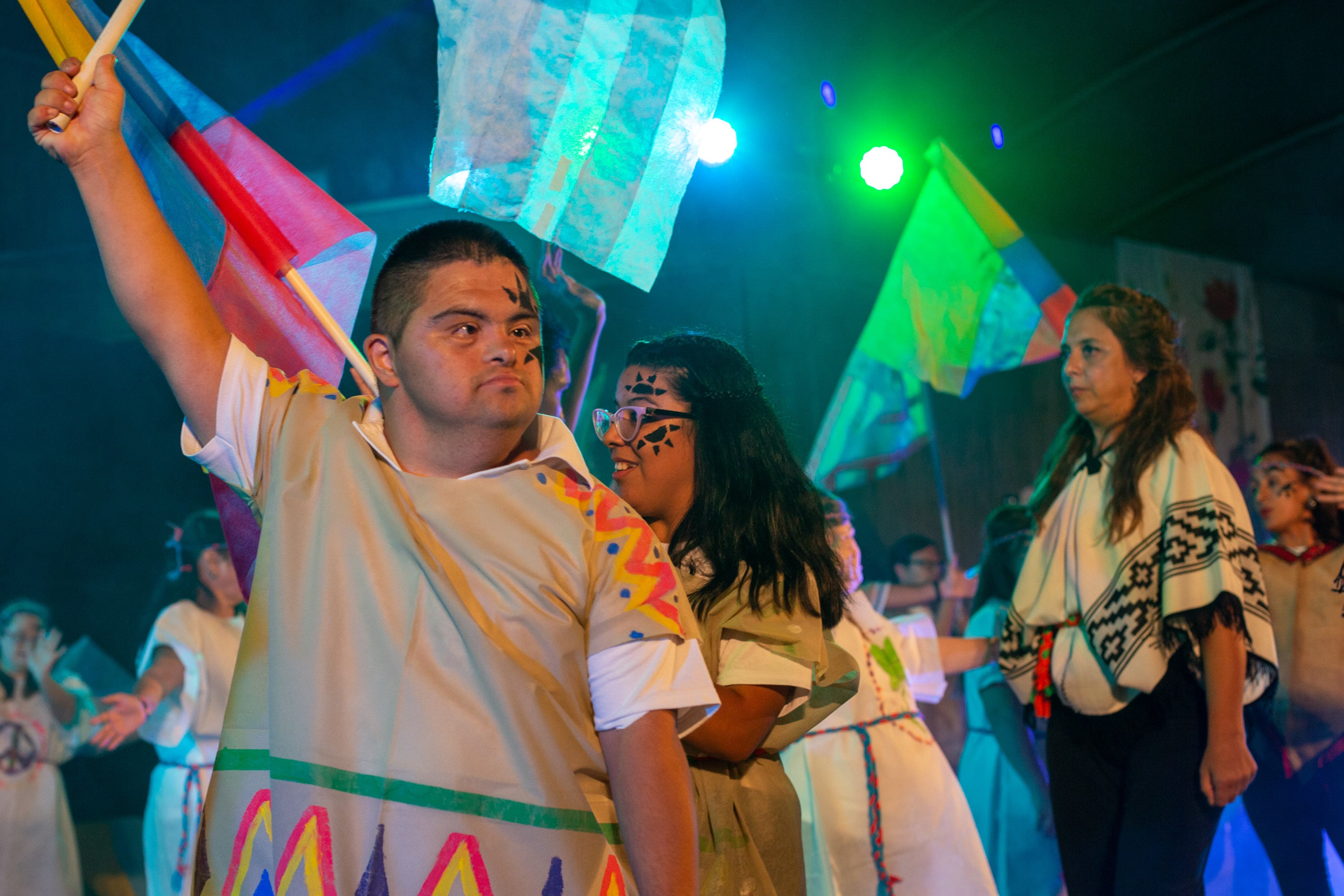 Vendimia inclusiva: Cosechadores de la vida. 
El espectáculo se realizó en el teatro Gabriela Mistral.