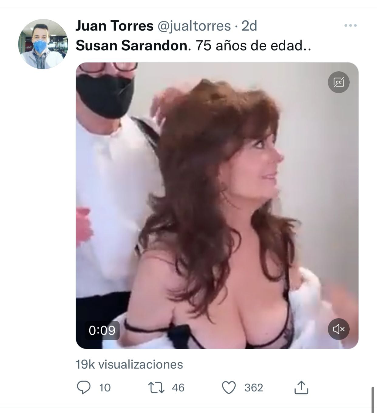 Susan Sarandon, furor en Twitter.