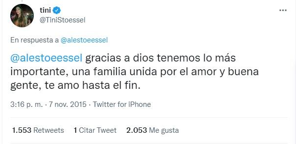 Tini Stoessel defendió a su papá de un juicio contra Marcelo Tinelli