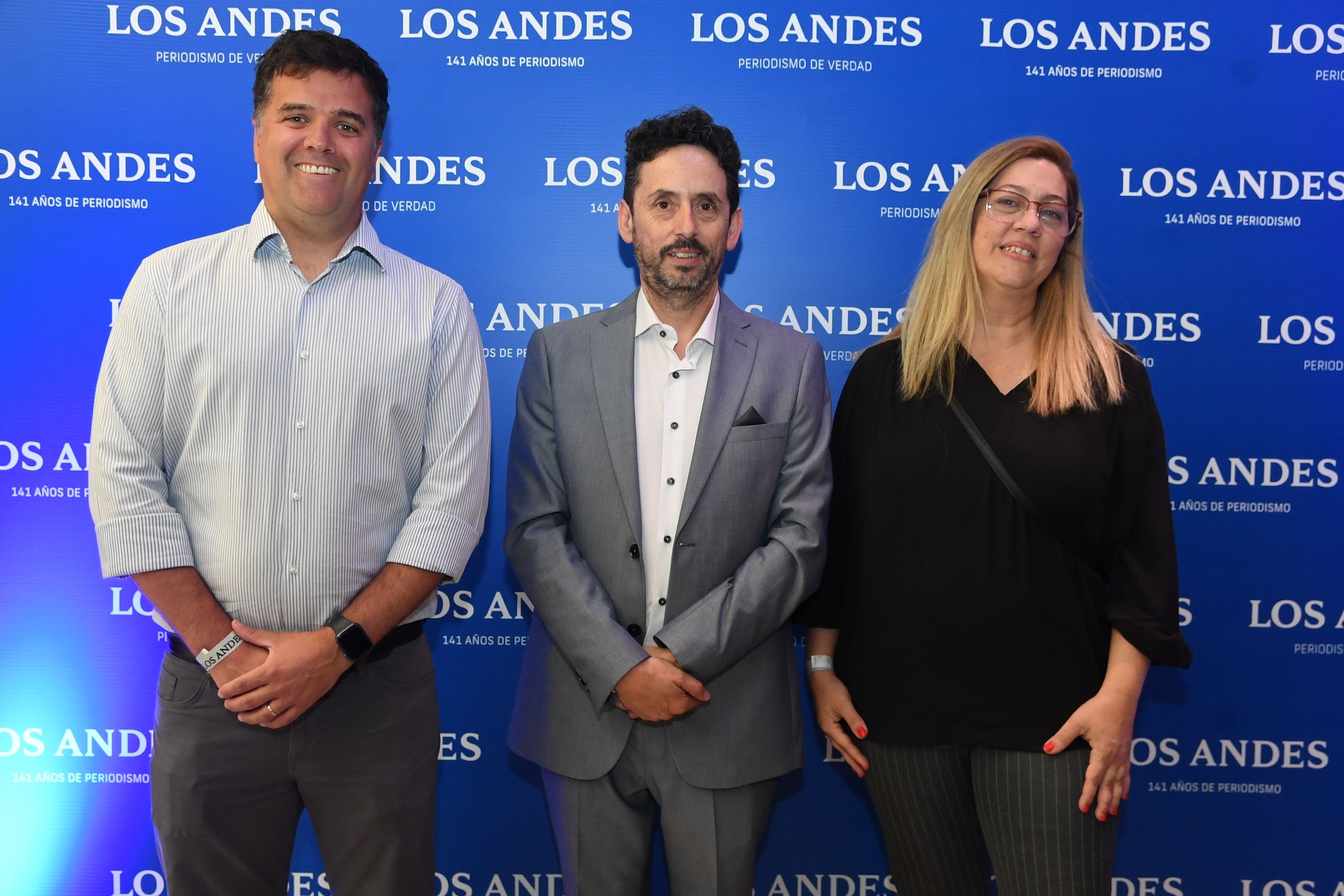 Juan Pablo Bridger, Pablo Dellazoppa y Laura Brolese.