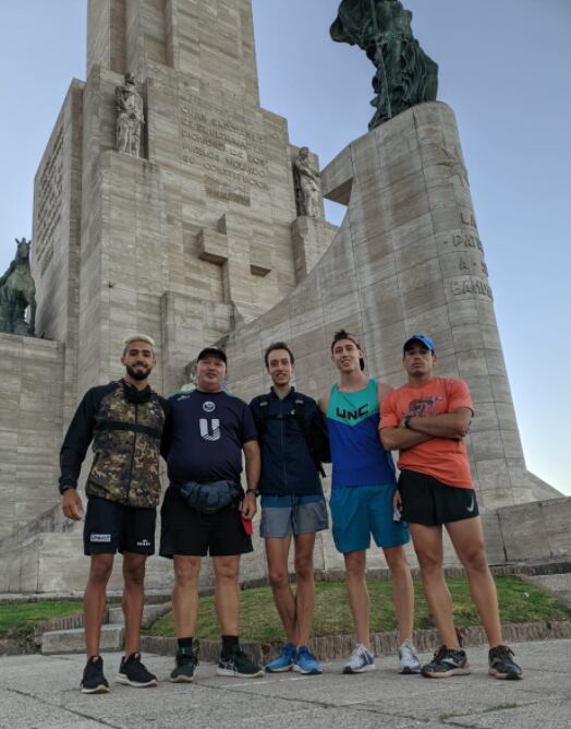 Quiroga, Miguel Leiva (entrenador) Berca, Cremaschi y Quintero.